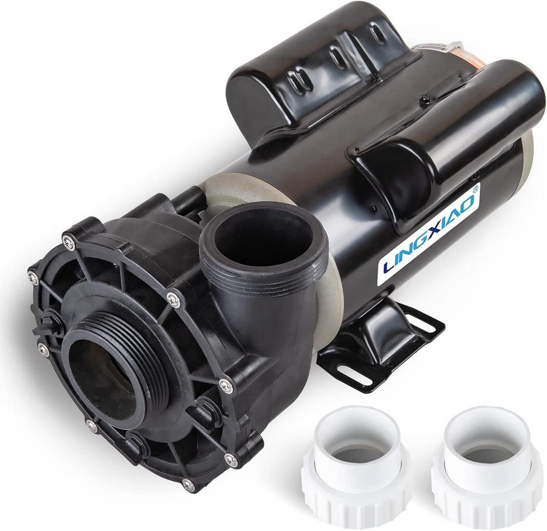 SPA Pump, 2HP Hot Tub Pump - 2 Speed LX SPA Motor 115V/60HZ, 2" Port - 48 Frame (Model: 48WUA1501C-II)