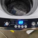 BLACK+DECKER 0.9 Cu. Ft. Portable Washer, 6.6 lb. Capacity Washing Machine for Homes & Apartments, 5 Wash Cycles, Quick Connect Sink Adapter and Drain Hose Included, LED Display, BPWM09W, White