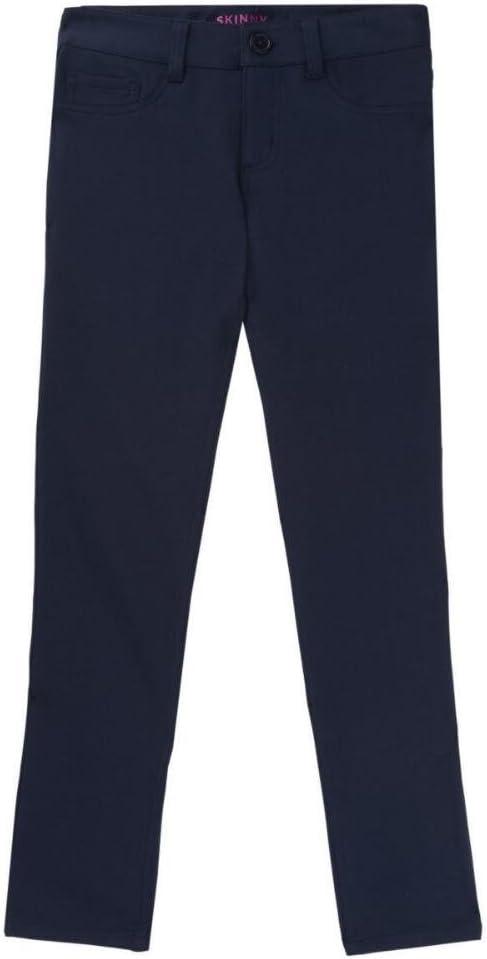 French Toast Girls' Stretch Skinny 5 Pocket Knit Pant (Blue, XS)