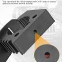 Rubber Clamp Mounting Kit Quick-release Shovel Holder for 1-1/5 to 1-1/2 Diameter Tools, Install on UTV, ATV, Truck Trailer, RV