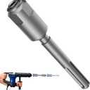 SDS-Max to SDS-Plus Adapter,Rotary Hammer Connection Adapter Bits,Hammer Drill Adaptor for Quick Change Shank Drill Converter Tools(Silver)