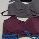 GXXGE 4Pack Nursing Bra for Breastfeeding Maternity Bras Push Up Silk Seamless Pregnancy Bralette Underwear M