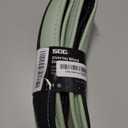 SEG Direct Steering Wheel Cover for Car, Standard Size 14.5-15 inch, Auto Interior Accessories, Black and Pastel Green