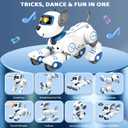 Robot Dog Toy for Kids 3-12: Remote Control Interactive Robot Puppy with Touch & Follow, Programmable Tricks, Dancing & Walking, Birthday Gift for Smart Boys & Girls