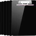 6 PCS A4 Clipboards,Plastic Clipboard with Pen Holder,Clip Boards 8.5x11 with Low Profile Clip,Cute Hanging Clipboard for School Office Supplies Clipboards for Kids,Portable Clip Board for Nurse