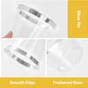 Goodluck 200PCS 9oz Plastic Cups for Party, Disposable Silver Cups, Plastic Cocktail Glasses for Wedding Thanksgiving, Christmas, and Parties