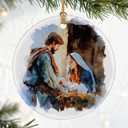 Christian Gifts: Nativity Scene Christmas Ornaments | Religious Christmas Decorations, Christian Holiday Decor, Holy Family Ornament, Religious Gift, Baptism Gift & Unique Faith Festival Gifts