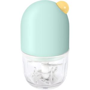 Baby Food Maker, Baby Food Processor for Fruit, Vegatable, Meat, Small Food Chopper Puree Blender with 300ml Glass Bowl, Baby Essentials