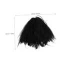 Veemoon Short Black Hair Wig Air for Women Realistic Synthetic Wig for Cosplay Parties and Holidays Comfortable Fit for Everyday Use