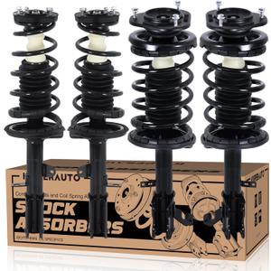 271951 271952 171953 171954 Complete Front Rear Struts Assembly Compatible for 1998-2002 Chevy Prizm / 1993-2002 Toyota Corolla / 1993-1997 Geo Prizm 4PCS (Left and Right) Shocks Absorbers