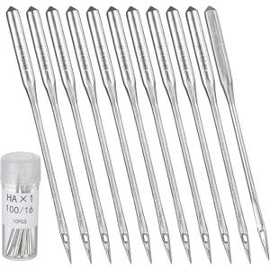 60 PCS 100/16 Embroidery Needles - Sewing Machine Needles Compatible with Brother Sewing Machine, Silver Steel, 1.52in Length