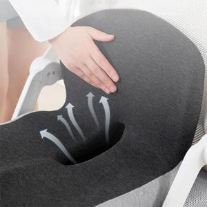 Orthopedic Memory Foam Car Seat Cushion for Sciatica & Back Pain Relief - Ergonomic Non-Slip Office Chair Cushion & Car Cushions for Long Driving with Lumbar Support, Universal Fit (Black)