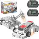 Remote Control Battle Robots, 2-Player RC Fighting Toys for Kids Wireless Fighting Robots STEM Toys 2.4 GHz Wireless Game Set Birthday Gifts for Boys and Girls Age 3+ (Grey)