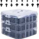 620 Pcs Car Retainer Clips Plastic Fasteners Kit Fender Rivet Clips 16 Most Popular Sizes Auto Push Pin Rivets Set for Toyota GM Ford Honda Acura Chrysler