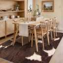 YIHOUSE 6‘x9' Washable Cowhide Rug, Cow Print Area Rug for Living Room