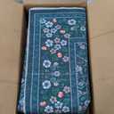 GarveeHome Floral Washable 8x10 Rug Large Rugs for Living Room Soft Boho Bedroom Rugs, Non Slip Botanical Carpet for Dining Room Nursery, Dark Green