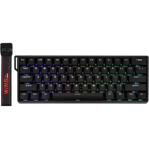 EPOMAKER Aula WIN60 HE 60% Wired Magnetic Keyboard with Adjustable Actuation, 8000 Hz Polling Rate, Hall Effect Switches, Hot-Swap, for FPS Games (Black)