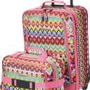 Rockland Fashion Softside Upright Luggage Set, Tribal, 2-Piece (14/19)