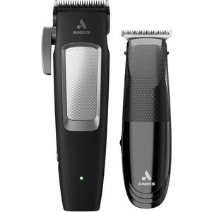 Andis 561506 inCRED Cordless Adjustable Hair Clipper & Close-Cutting T-Blade Trimmer Combo Set, 23-Piece Kit, Powerful Motor, Lithium-Ion Battery, Black