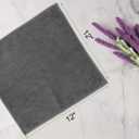 UNIMADE Washcloths Bulk - 100 Pack - Face Towels (12" x 12"), Highly Soft Wash Cloths and Hand Towels, Fast Drying Multi-Purpose Microfiber Cleansing Cloths for Bathroom, Hotel, Spa, and Salon - Grey