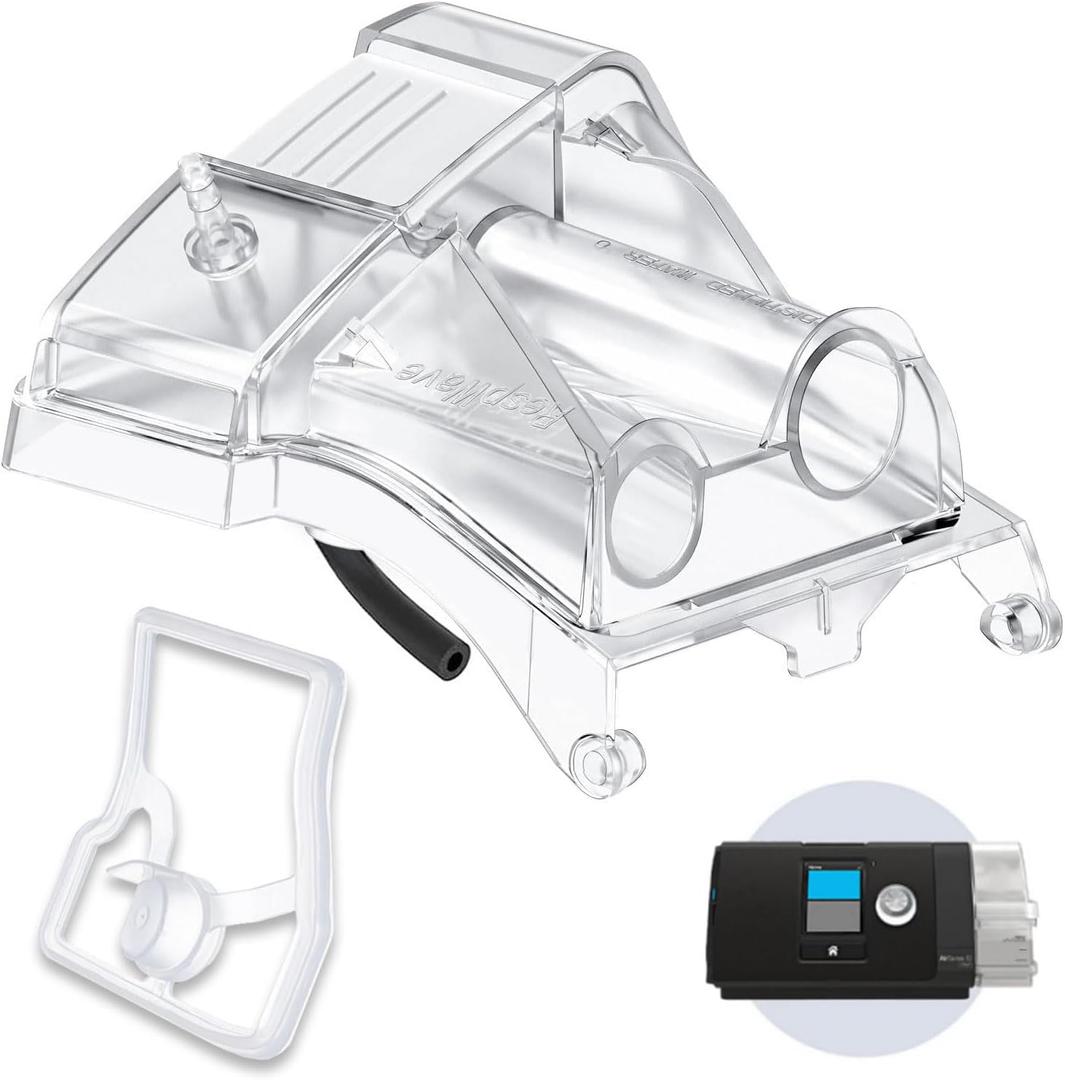 Replacement Tubing Adapter for AirSense 10 and AirCurve 10 Series Machines with Silicone Gasket, Compatible with Cleaner and Sanitizer Machines
