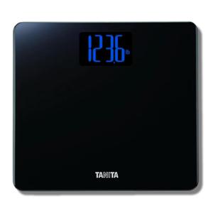 Tanita HD-366 Digital Weight Scale - 440 lbs Capacity - Japan Technology Accurate Digital Weight Scale - Step On Operation, Stylish Design with Reverse Blue Lit LCD Display & 8mm Thick Tempered Glass