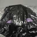 Lay Flat Drawstring Makeup Bag,Travel Cosmetic Organizer for Women,Large Capacity Toiletry Bag,Portable Open-Flat Design for Skincare and Makeup Brushes (Purple)