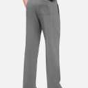 baleaf Men's Fleece Lined Water Resistant Pants Winter Thermal Sweatpants with Zipper Pockets Warm Open Bottom (Gray, S)