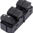 Master Power Window Switch Control Button Front Left Driver Side Compatible with 2011-2014 Ford F-150 Replacement OEM BL3Z14529BA 901229 DWS1584, 2 AUTO, 4+7 Pins