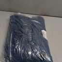 Fancy Linen 3pc Solid Non-Slip Bath Mat Set Bathroom U-Shaped Contour Rug, Mat and Toilet Lid Cover New # 6 (Navy Blue)