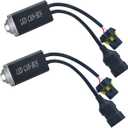 HIKARI 9005 9006 9012 Canbus Decoder Kits Compatibility Anti Flickering Resistor Warning Canceler Pack of 2