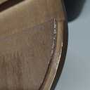 Espresso Knock Box with Walnut Lid for Coffee Grounds, Espresso Machine Accessory, Easy Disposal of Coffee Pucks, Removable Knock Bar(Black,Round)