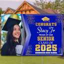 Personalized Class of 2025 Graduation Party Photo Card 23,5x17,5in (Custom Announcements & White Envelopes) - Set of 25