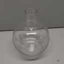 8.6 inch GLASS ROUND CLEAR VASE