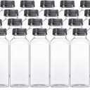 RELI. 24 PACK, 12 OZ Reusable Plastic Juice Bottles with Caps