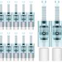 12Pcs Microneedling Pen Cartridges for Dr Pen M8, M7S (4x36Pin, 4x16Pin, 4xRound Nano) with Anti-Backflow Design, Replacement Needle Tips for Home Use 0.25mm