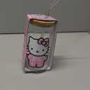 Silver Buffalo Sanrio Hello Kitty Halloween Spooky Skeleton Glass Jar Tumbler with Bamboo Lid and Glass Straw, 16 Ounces