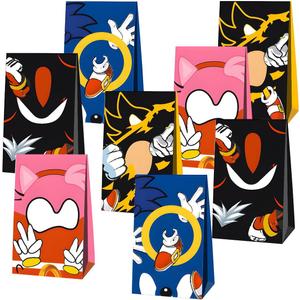 Blue Hedgehog Party Gift Bags,Blue Hedgehog Theme Party Supplies
