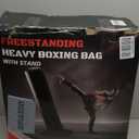 Heavy Boxing Bag with Stand for Adult Teens, Freestanding Inflatable Punching Bag with Gloves, Men Women Stand Kickboxing Boxing Set for Martial Arts MMA Home Gym Exercise Training Equipment