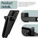 N349-324 Black Plastic Replacement Post Jamb Bracket, for Use with V1709 and V1346 Door Closers