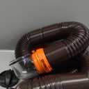 Camco RhinoFLEX 15-Ft RV Sewer Hose Kit - Features Clear Elbow Fitting w/Removable 4-in-1 Adapter - Connects to 3 Slip or 3/3.5/4 NPT Threaded Sewer Connection (39770)