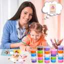 Valentines Day Gifts for Kids, 28 Pack Valentines Butter Slime Toys Valentines Cards Stress Relief Fidget Slime Toy Valentines Exchange Gifts for Kids School Classroom Valentines Party Favors