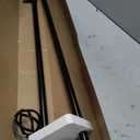 KAMANINA 1 Inch Double Curtain Rod 72 to 144 Inches (6-12 Feet), Black Curtain Rods for Windows 66 to 120, Heavy Duty Telescoping Drapery Rods with Twisted Cage Finials, Fewer Rods, Faster Setup