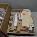 Afloia 6-in-1 Dog Grooming Kit, Pet Grooming Vacuum for Shedding, Dog Hair Vacuum with Clipper Nail Trimmer Grinder, Pet Brush Groomer at Home, Low Noise Cats Hair Remover, 1.5L Dust Cup, White (Silver)