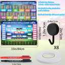 2 PCS Soccer Cup Schedule 2026 Poster Soccer Party Decoration Wallchart Showcase Waterproof Office Home Backdrop Banner Merchandise Football Fans Gifts 33x24"