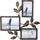 4x6,5x7 Vintage Black Collage Metal Picture Frames, 3-Pack Photo Collage Frame for Wall Decor,H 14 inch x W 14.6 inch