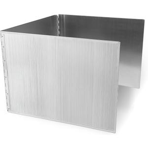 3 Sided Oil Splatter Guard, Upgrade Stainless Steel Anti Splatter Shield for Stove Top Cooktop, Foldable Grease Splatter Screen Oil Barrier, 15.7" x 11.8" (H)