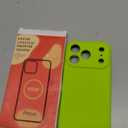 Vooii Magnetic for iPhone 17 Pro Case, Compatible with Magsafe (Premium Liquid Silicone) (Integrated Camera Control Button) Full Body Protective Anti-Scratch Microfiber Lining 6.3", Fluorescent Green