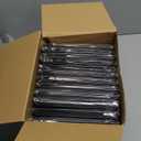 6000 Count Coffee Cocktail Stirrers Straws Disposable Plastic Sip Stir Sticks Cocktail Drink Stirrers Sticks Cups Straws for Bars Juice Drinking (Black,7 Inch)