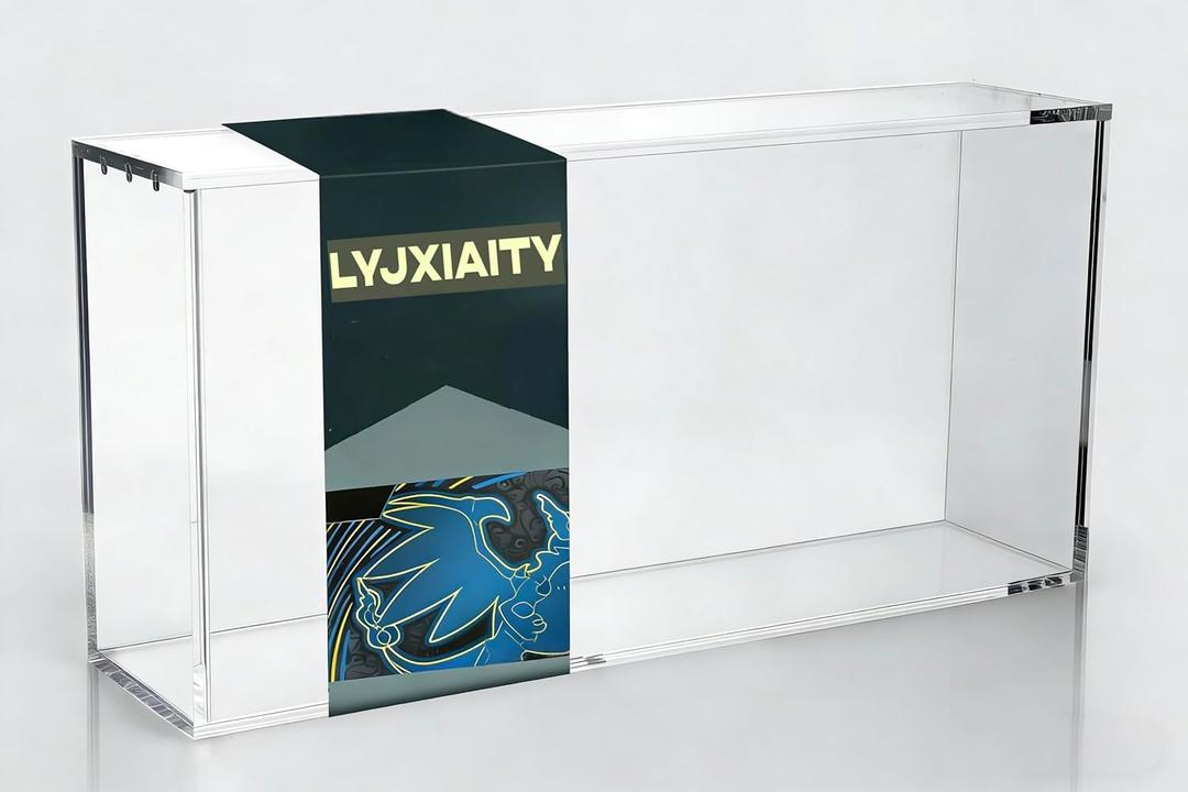 Acrylic Display Case Compatible with Mega Charizard X ex Ultra-Premium Collection | Heavy Duty 8mm+5mm Magnetic Box for Terapagos & 151 UPC | UV Resistant Dustproof Storage Protector